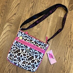 Luv Betsey Pink Leopard Crossbody Bag